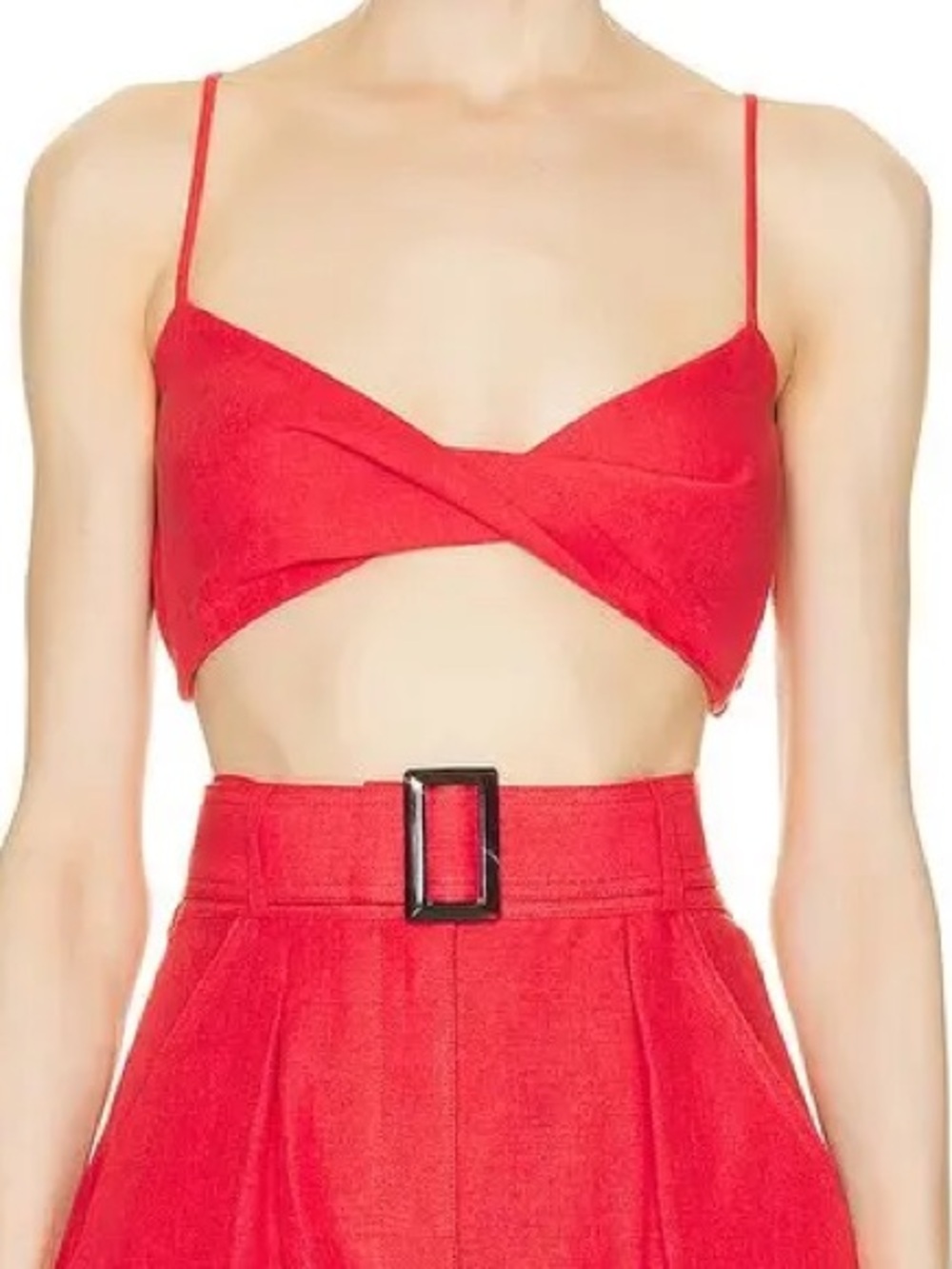 Matthew Bruch Twist Bandeau Crop Top : 3 (Medium)